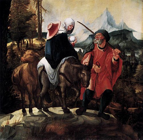 Le Repos pendant la fuite en Égypte, 1527, Wolf Huber