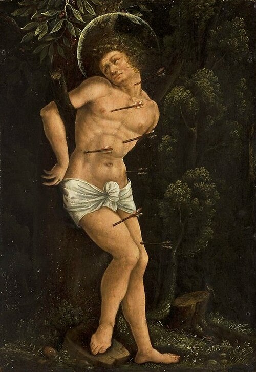 Saint Sebastian, 1525, Wolf Huber