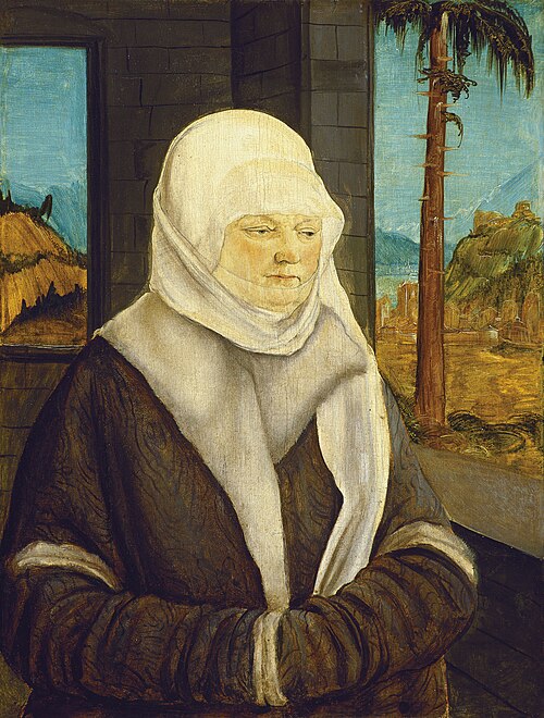 Portrait of a Woman of the Reuss Family, 1524, Wolf Huber