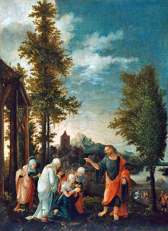 Les adieux du Christ à sa mère, 1519, Wolf Huber