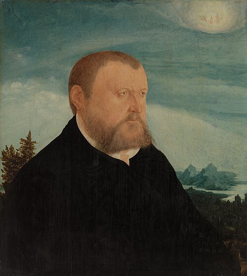 Portrait d'homme, , Wolf Huber