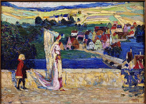 Promenade (Sketch), 1903, Wassily Kandinsky
