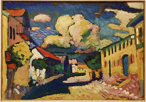 Murnau – Dorfstrasse, 1908, Wassily Kandinsky