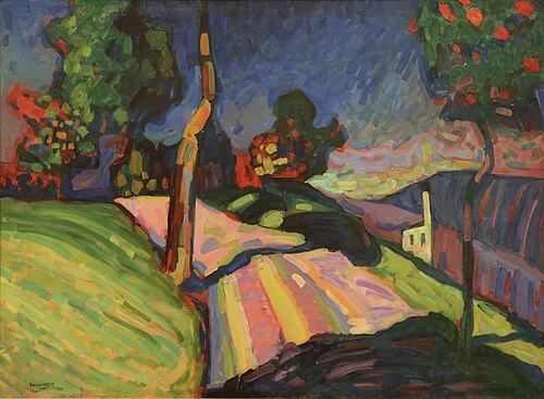 Murnau - Kohlgruberstrasse, 1908, Wassily Kandinsky