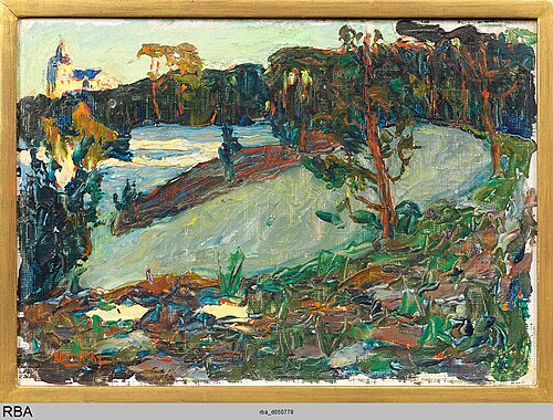 Oberpfalz – Waldlichtung mit Kirche, 1903, Vassily Kandinsky