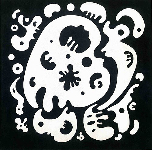Formes noires sur blanc, 1934, Wassily Kandinsky