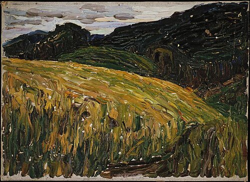 Kochel, prairie de montagne, 1901, Vassily Kandinsky