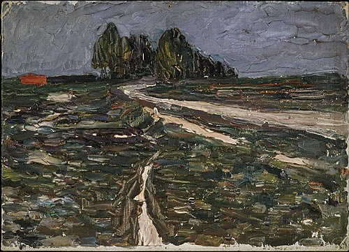 Peupliers, 1901, Vassily Kandinsky