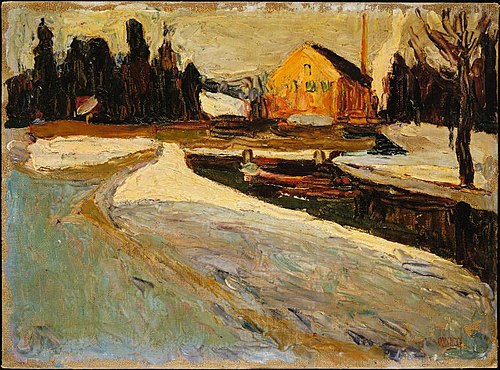 Schwabing, soleil d'hiver, 1901, Vassily Kandinsky
