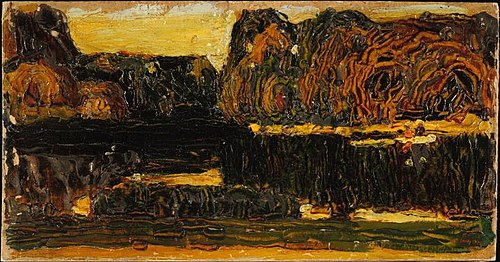 Munich, jardin anglais (Lac et Canot), 1902, Vassily Kandinsky