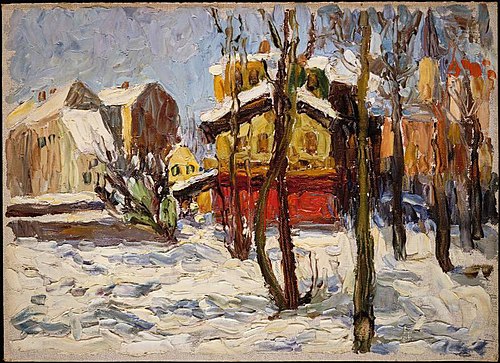 Hiver à Schwabing, 1902, Vassily Kandinsky