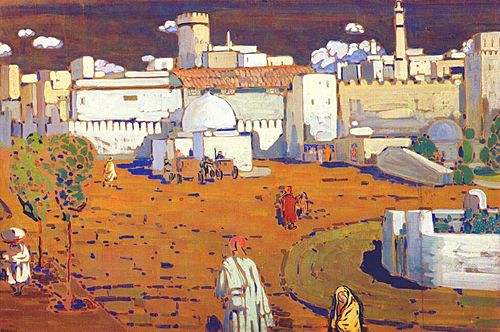 Ville arabe, 1905, Vassily Kandinsky
