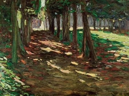 Le Parc de Saint-Cloud, allée ombragée, 1906, Vassily Kandinsky