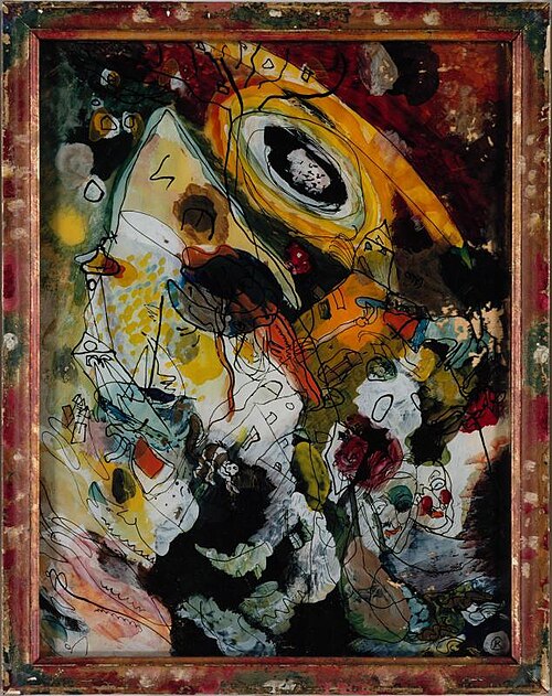 Avec pince-nez, 1912, Vassily Kandinsky
