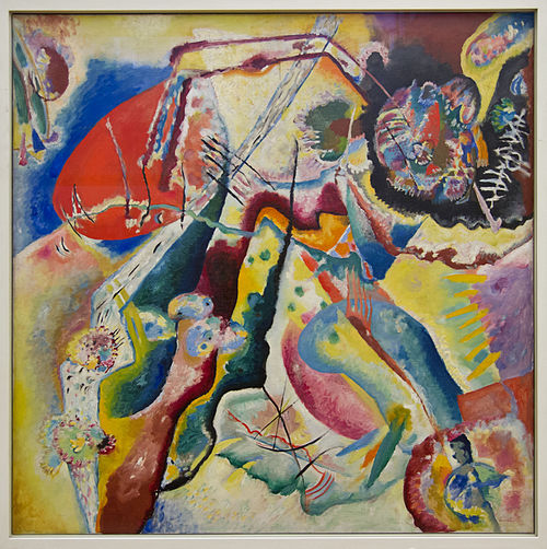 Tableau à la tache rouge, 1914, Vassily Kandinsky