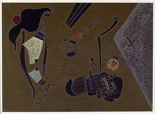 Le Petit Rond rouge, 1944, Vassily Kandinsky