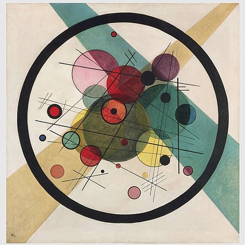 Circles in a Circle, 1923, Wassily Kandinsky