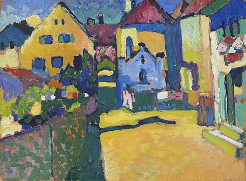 Grungasse à Murnau, 1909, Vassily Kandinsky