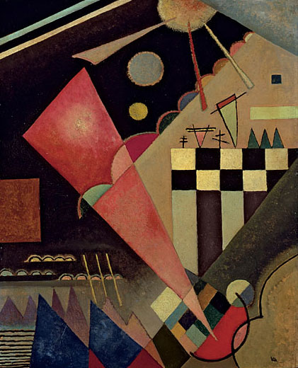 Sharp-Quiet Pink, 1924, Vassily Kandinsky