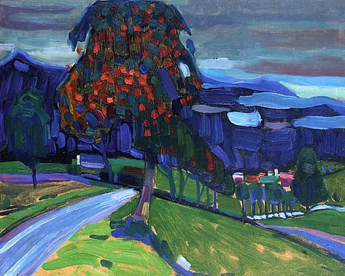Autumn in Murnau, 1908, Wassily Kandinsky