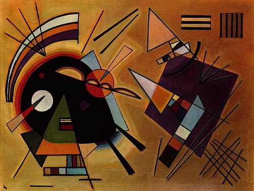 Black and Violet, 1923, Wassily Kandinsky