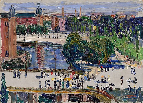 Amsterdam—Vue de la Fenêtre, 1904, Vassily Kandinsky