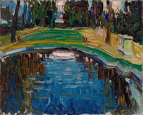 Pond in the Park, 1906, Vassily Kandinsky