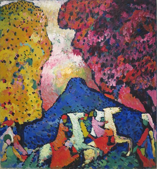 La Montagne bleue, 1908, Vassily Kandinsky
