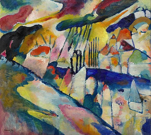Landscape with Rain, 1913, Vassily Kandinsky