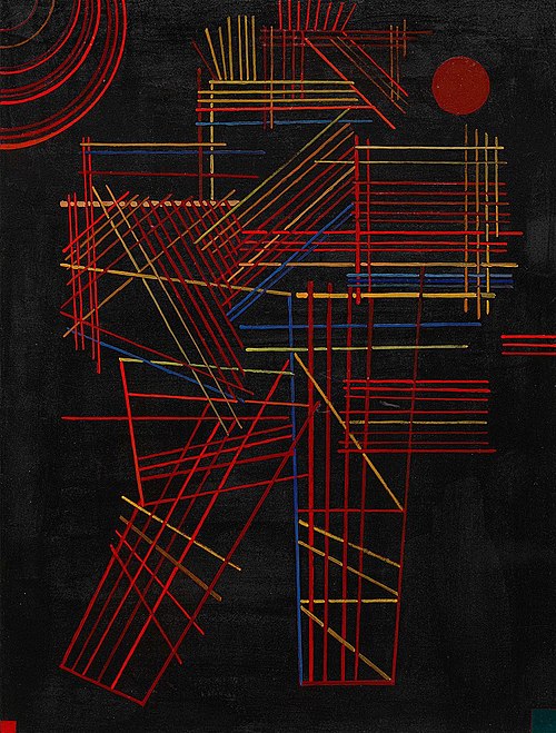 Colored Sticks, 1928, Vassily Kandinsky