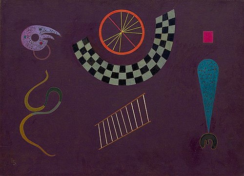 Ruban aux carrés, 1944, Vassily Kandinsky