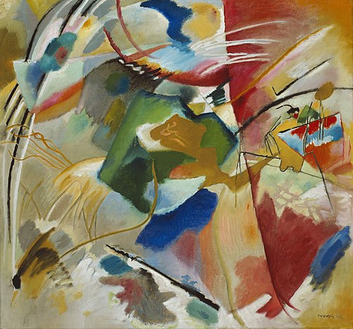 Peinture au centre vert, 1913, Vassily Kandinsky