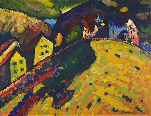 Houses at Murnau, 1909, Vassily Kandinsky