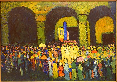 The Ludwigskirche in Munich, 1908, Wassily Kandinsky