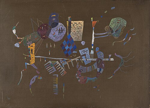 Around the Line, 1943, Wassily Kandinsky