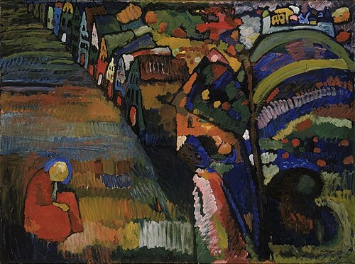 Peinture avec maisons, 1909, Vassily Kandinsky