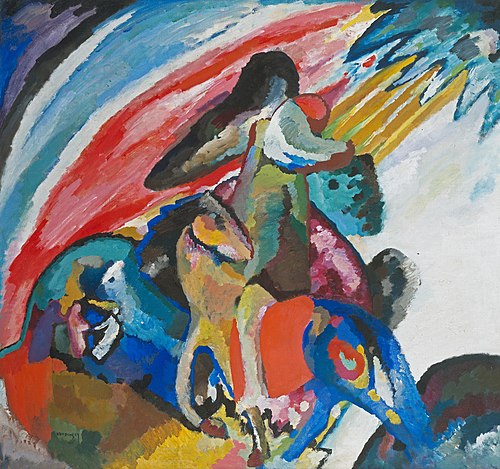 Improvisation 12 The Rider, 1910, Wassily Kandinsky