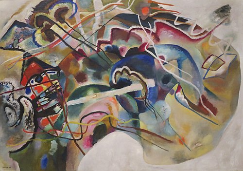 Peinture avec bordure blanche, 1913, Vassily Kandinsky