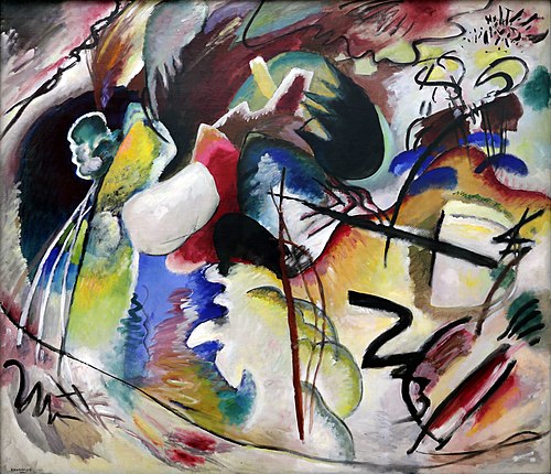 Photo avec forme blanche, 1913, Vassily Kandinsky