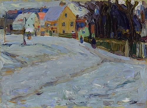 Schwabing - Nikolai Square, 1901, Wassily Kandinsky
