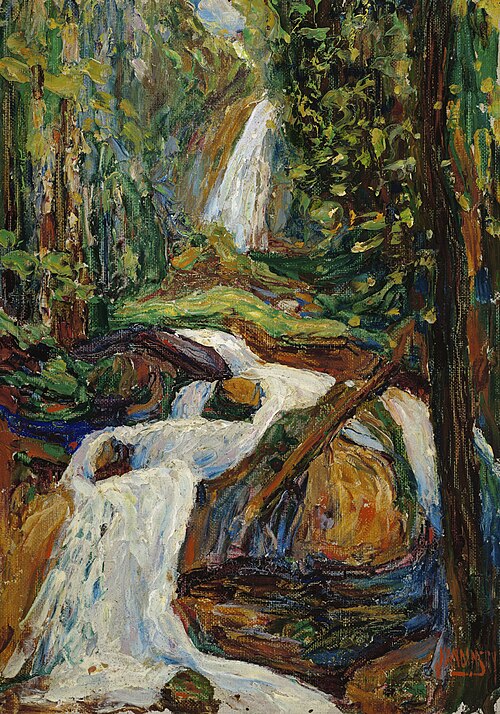 Kochel - Waterfall I, 1900, Wassily Kandinsky