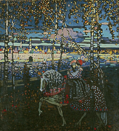 Couple on Horseback, 1906, Wassily Kandinsky