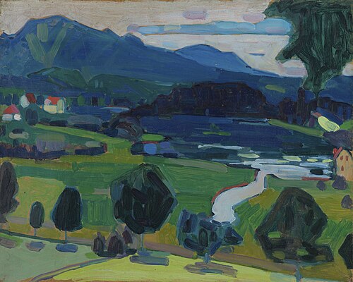 Murnau - View over the Staffelsee, 1908, Wassily Kandinsky