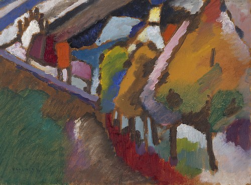 Murnau - Castle and Church, 1909, Wassily Kandinsky