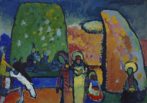 Improvisation No. 2 Funeral March (study), 1909, Wassily Kandinsky