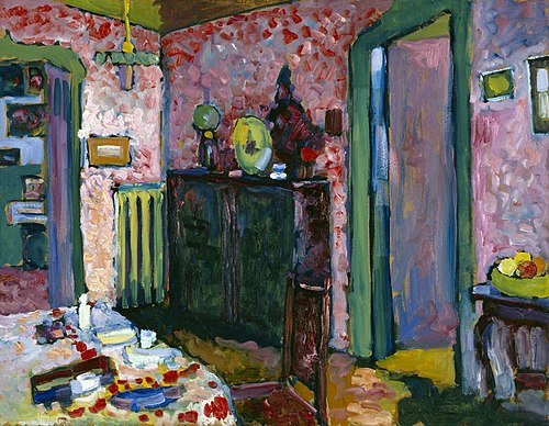 Interior (My Dining Room), 1909, Wassily Kandinsky