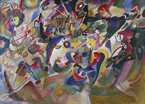 Entwurf 3 zu "Komposition VII, 1913, Wassily Kandinsky