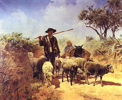 Gathering the Flock, 1893, António Carvalho da Silva Porto