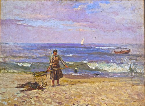 A Moliceira, 1881, António Carvalho da Silva Porto