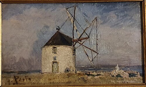 Moinho do Estevão, Alcochete, 1885, António Carvalho da Silva Porto